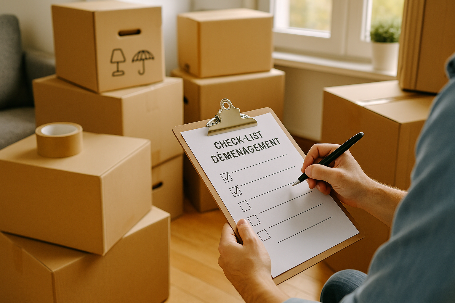 Check-list déménagement : les étapes à prévoir avant le jour J